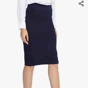 Navy Pencil Skirt